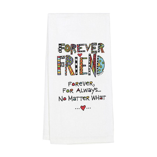 Our Name Is Mud Embroidered Friends Tea Towel