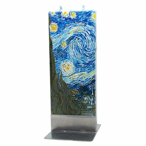 Van Gogh The Stary Night Decorative Flat Candle by Flatyz Candles