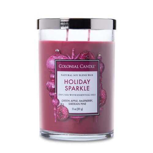 Holiday Sparkle 11 oz. Classic Cylinder Jar Colonial Candle