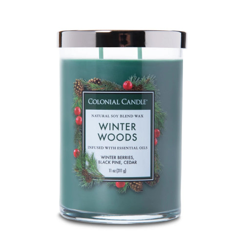 Winter Woods 11 oz. Classic Cylinder Jar Colonial Candle