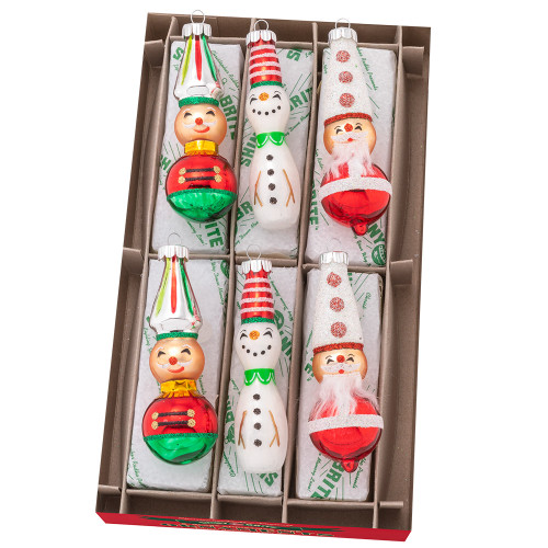 Holiday Splendor 6 Count 2.5" Decorated Figures by Christopher Radko