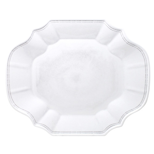 16 in. Scalloped Platter Terra White by Le Cadeaux