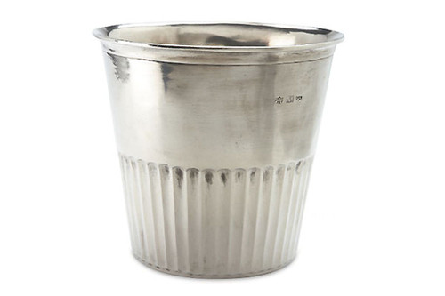 Impero Waste Basket by Match Pewter