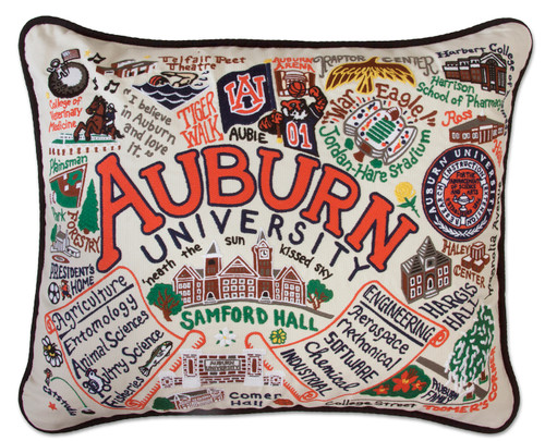 Auburn University Embroidered Pillow by Catstudio