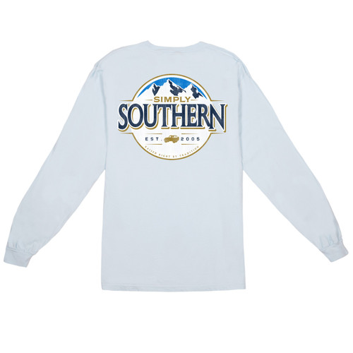 Large Men's Mountain Long Sleeve Tee by Simply Southern Tees Large Men's Mountain Long Sleeve Tee by Simply Southern Tees
