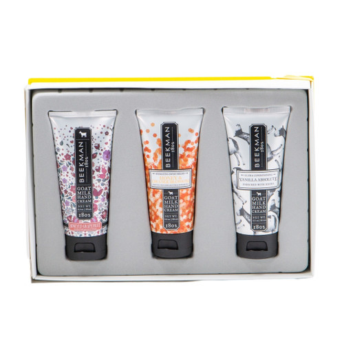 Honeyed Grapefruit, Honey Orange Blossom, Vanilla Absolute Hand Cream Sampler by Beekman 1802