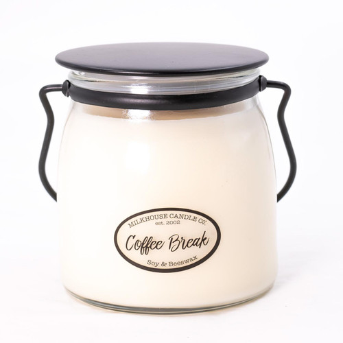 Butter Jar 16 oz. Coffee Break by Milkhouse Candle Creamery