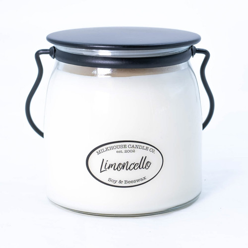 Butter Jar 16 oz. Limoncello by Milkhouse Candle Creamery