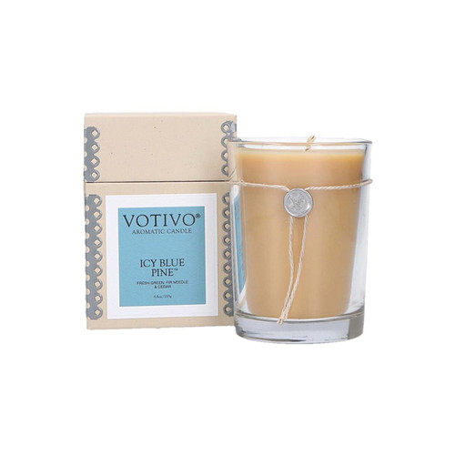 Icy Blue Pine Aromatic Jar by Votivo Candle