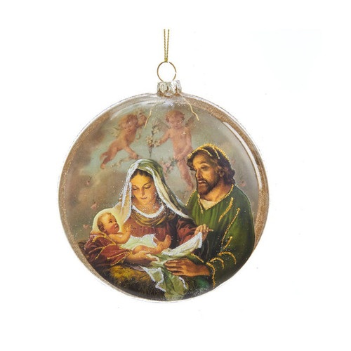 Holy Family Ball Ornament by Kurt Adler