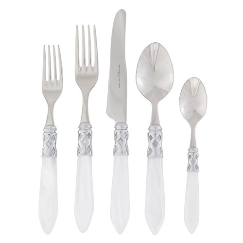 Vietri Aladdin Brilliant White Five-Piece Place Setting