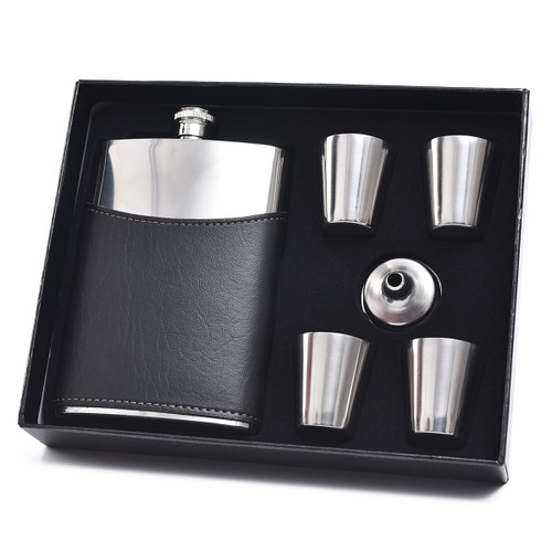 Mm Elite Flask Set-Black by Mad Man