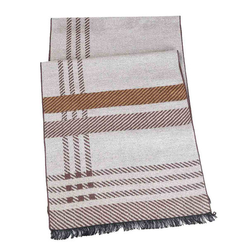 Noble Reversible Scarf-Brown/Tan by Mad Man