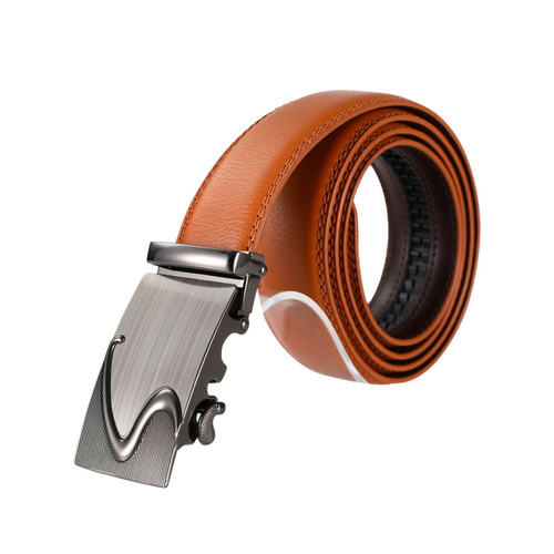 Automadtic Vegan Leather Belt-Brown by Mad Man