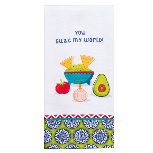 Guac World - Guac My World Dual Purpose Terry Towel by Kay Dee Designs Guac World - Guac My World Dual Purpose Terry Towel by Kay Dee Designs