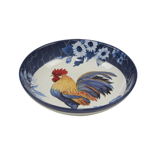 Indigo Rooster 13" x 3" Serving Bowl by Certified International