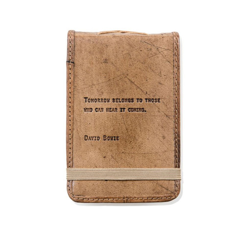 David Bowie Mini Leather Journal by Sugarboo Designs