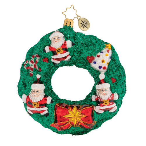 Memories of Christmas Wreath Ornament by Christopher Radko