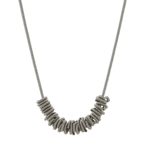 Silver 16-18" Staccato Necklace by High Strung Studios