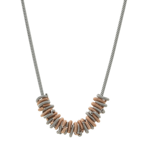 Two-tone 16-18" Staccato Necklace by High Strung Studios