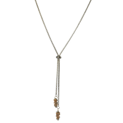 Two-tone Aria Staccato Necklace by High Strung Studios