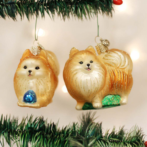 Stand Pomeranian Ornament by Old World Christmas