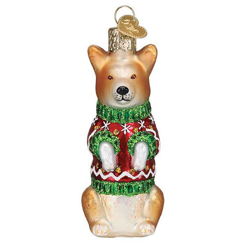 Christmas Corgi Ornament by Old World Christmas