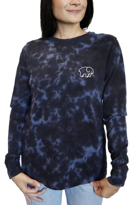 Heritage Stormy Skies Tie Dye Long Sleeve T-Shirt - XXL by Ivory Ella