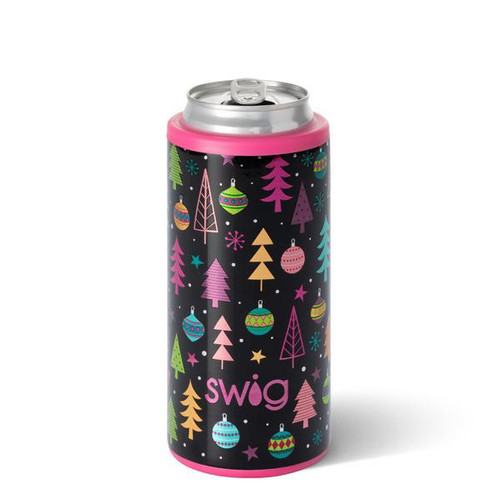 Merry & Bright 12 Oz. Skinny Can Cooler by Swig