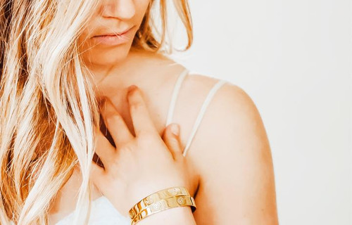 Funny Gold Cuff by Pieces of Me