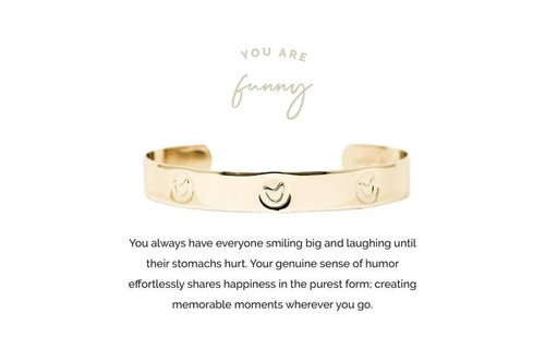 Funny Gold Cuff by Pieces of Me