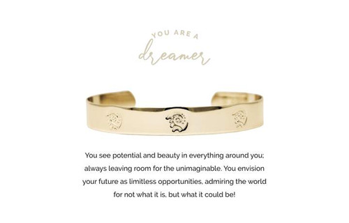 Dreamer Gold Cuff by Pieces of Me