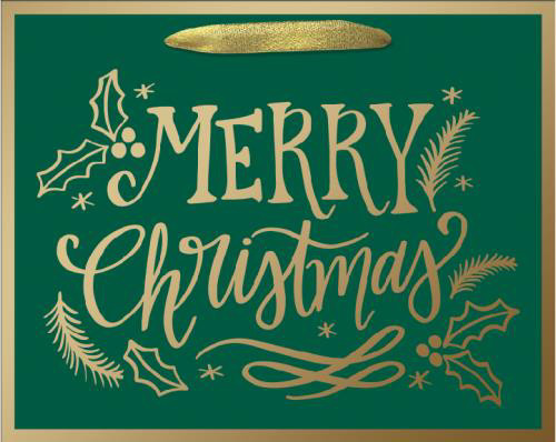 Merry Christmas Calligraphy Medium Tote Bag by Design Design Merry Christmas Calligraphy Medium Tote Bag by Design Design