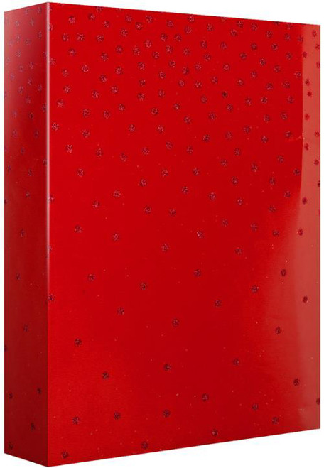 Shimmer Dots - Red  6-Feet Glitter Roll Wrap by Design Design