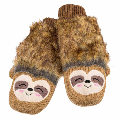 Sloth Critter Mittens by Howard's Inc.