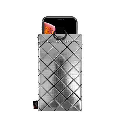 Silver Apollo II + Antimicrobial Insulated Phone Case - Large by Phoozy