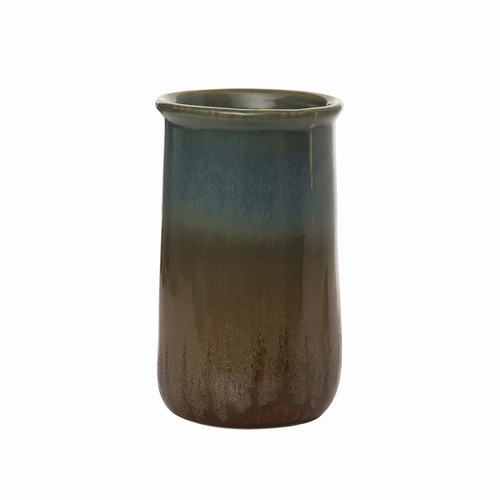 Stoneware Earthy Utensil Holder by Transpac Stoneware Earthy Utensil Holder by Transpac