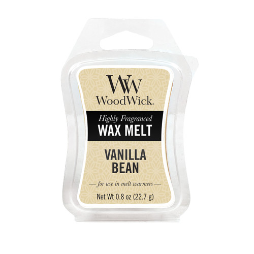 WoodWick Candles Vanilla Bean 0.8 oz. Mini Hourglass Wax Melt