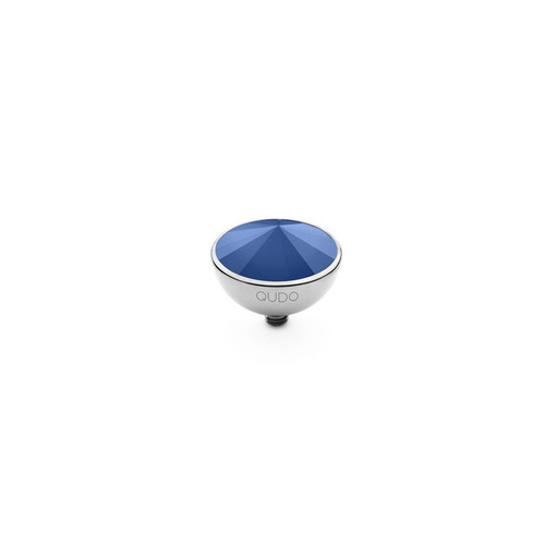 Royal Blue 13mm Silver Interchangeable Top by Qudo Jewelry