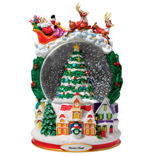 All Through The Night Snowglobe Ornament by Christopher Radko