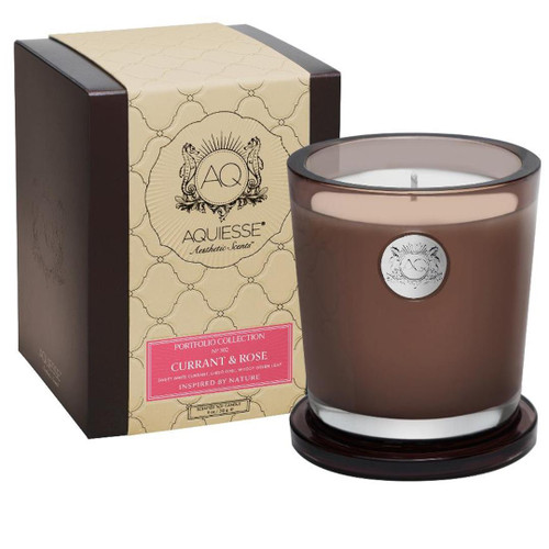 Currant & Rose Large Soy Candle by Aquiesse