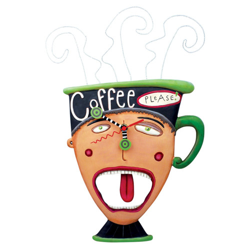 Coffee Please Clock by Allen Designs