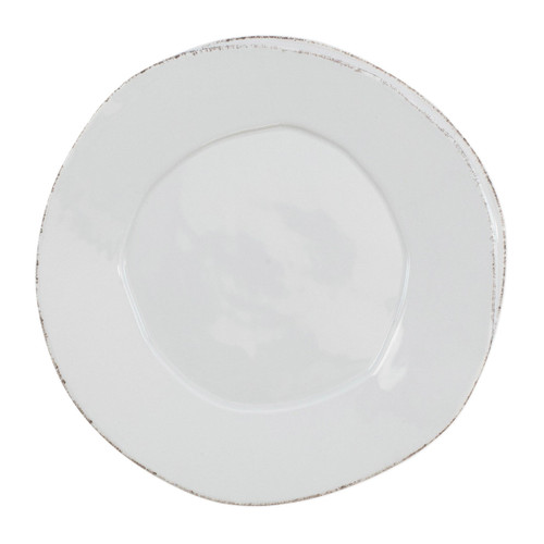 Lastra Light Gray Dinner Plate by Vietri