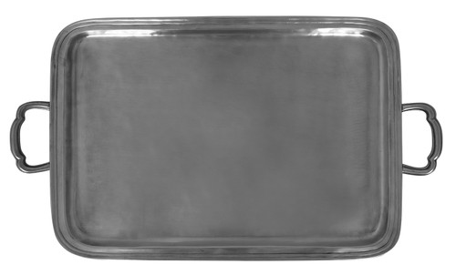 Lago Large Rectangle Tray with Handles by Match Pewter