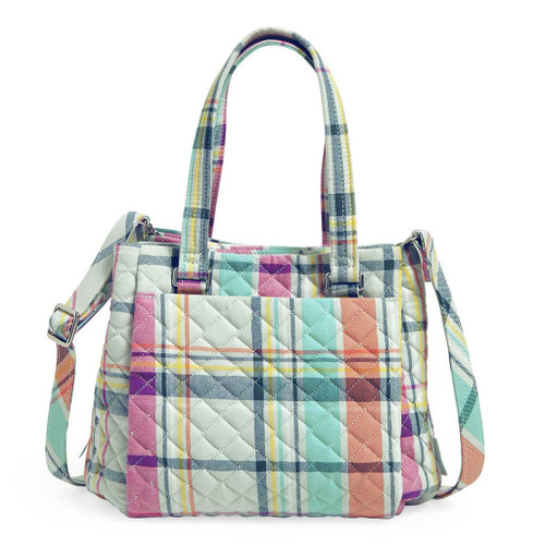 Pastel Plaid Mini Multi-Compartment Crossbody Bag by Vera Bradley