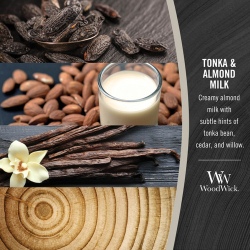 WoodWick Candles Tonka & Almond Milk Ellipse