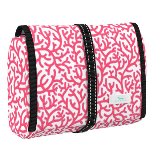 Coral Me Maybe Beauty Burrito Hanging Toiletry Bag by Scout Bags