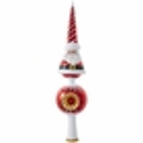 Swirl Santa Finial by Christopher Radko