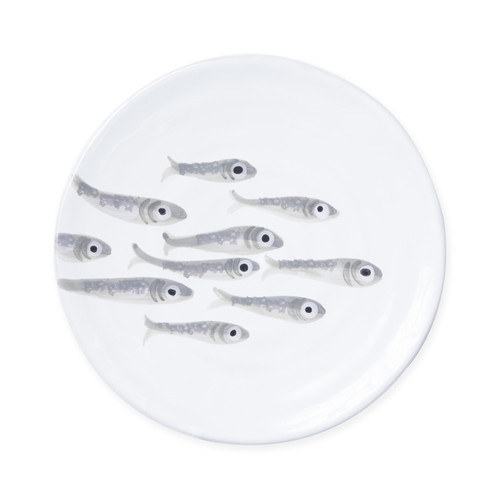 Vietri Marina Minnows Salad Plate