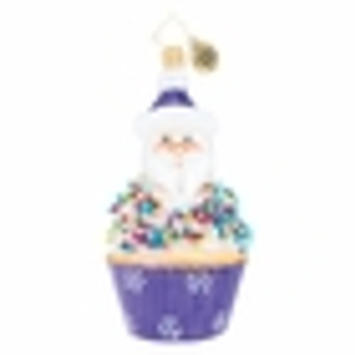 Cupcake Sprinkle Kringle Ornament by Christopher Radko